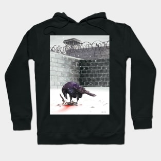 Crow, Bloody Snow Hoodie